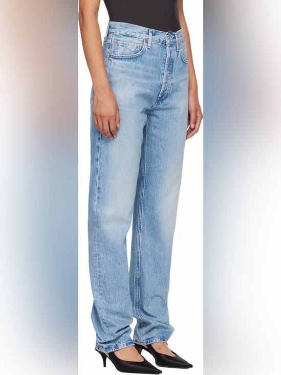 Agolde Denim - AGOLDE ’90s Mid-Rise Loose Straight-Leg Jeans | Size 28 | Light Wash